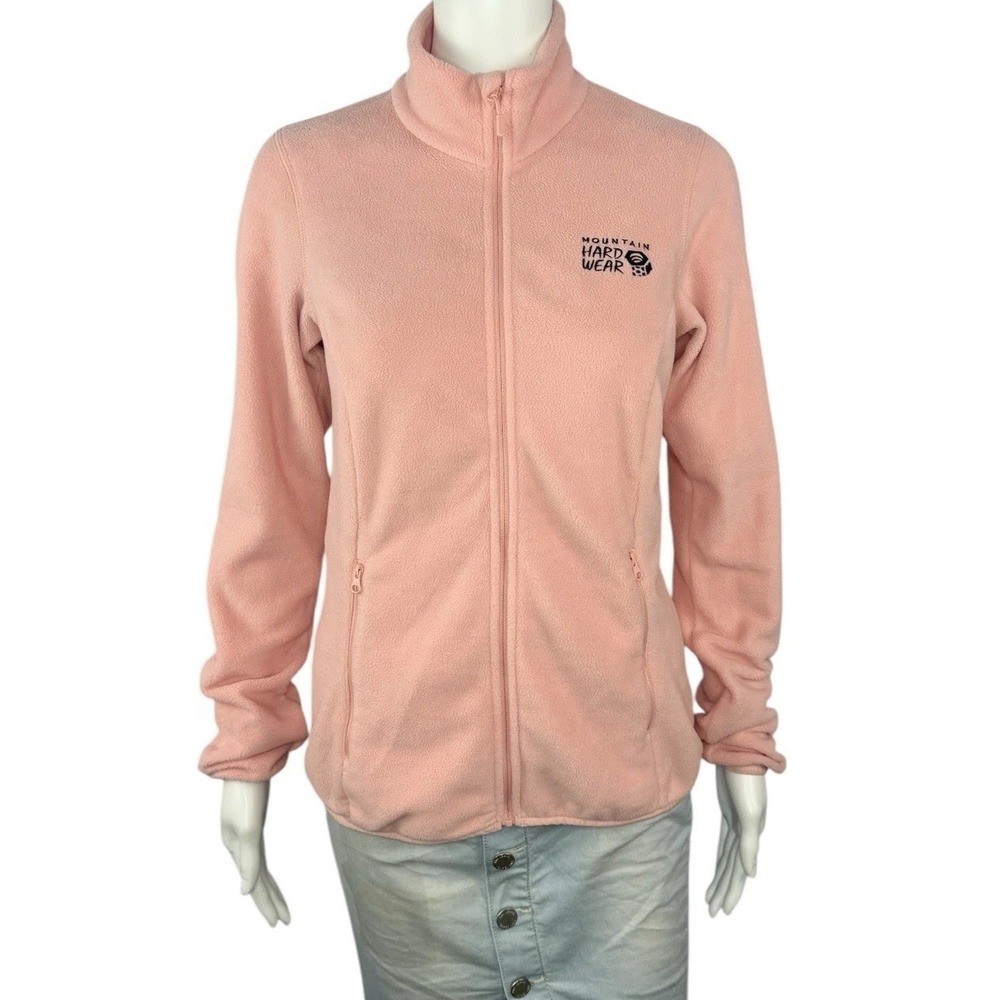 Mountain Hardwear Jacket Women's Full Zip‎ Lightweight Fleece Pink Pockets